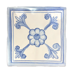 Azulejo Perú Ayacucho monócromo