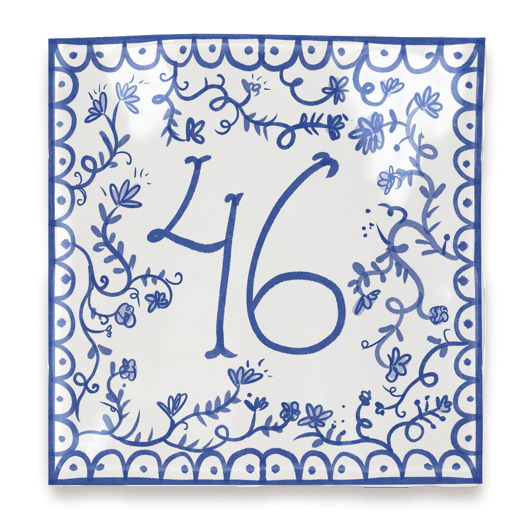 Azulejo Irene - Placa con número