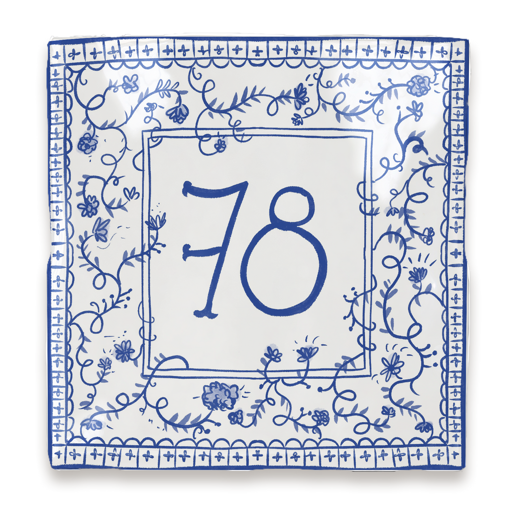 Azulejo Gloria - Placa con número