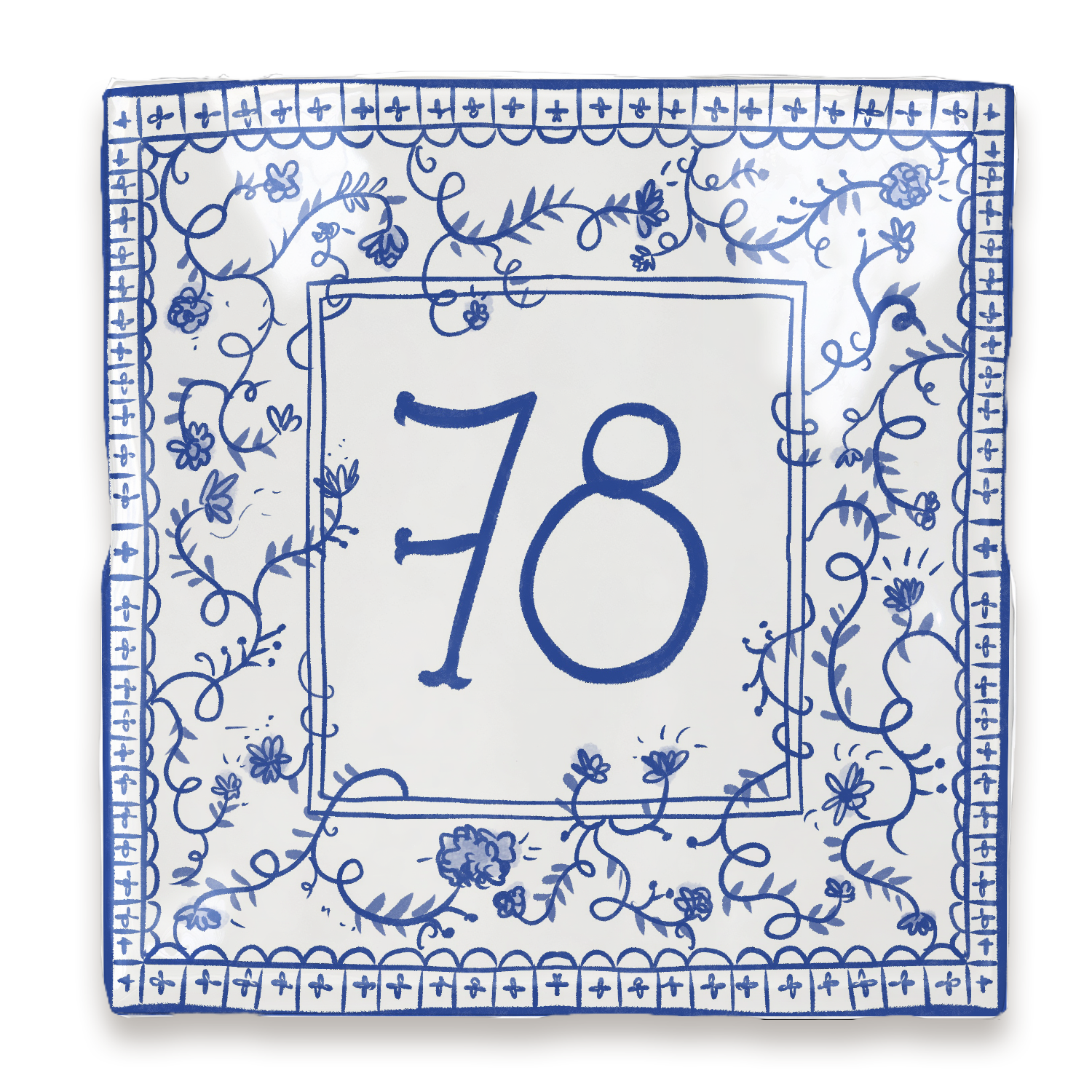 Azulejo Gloria - Placa con número