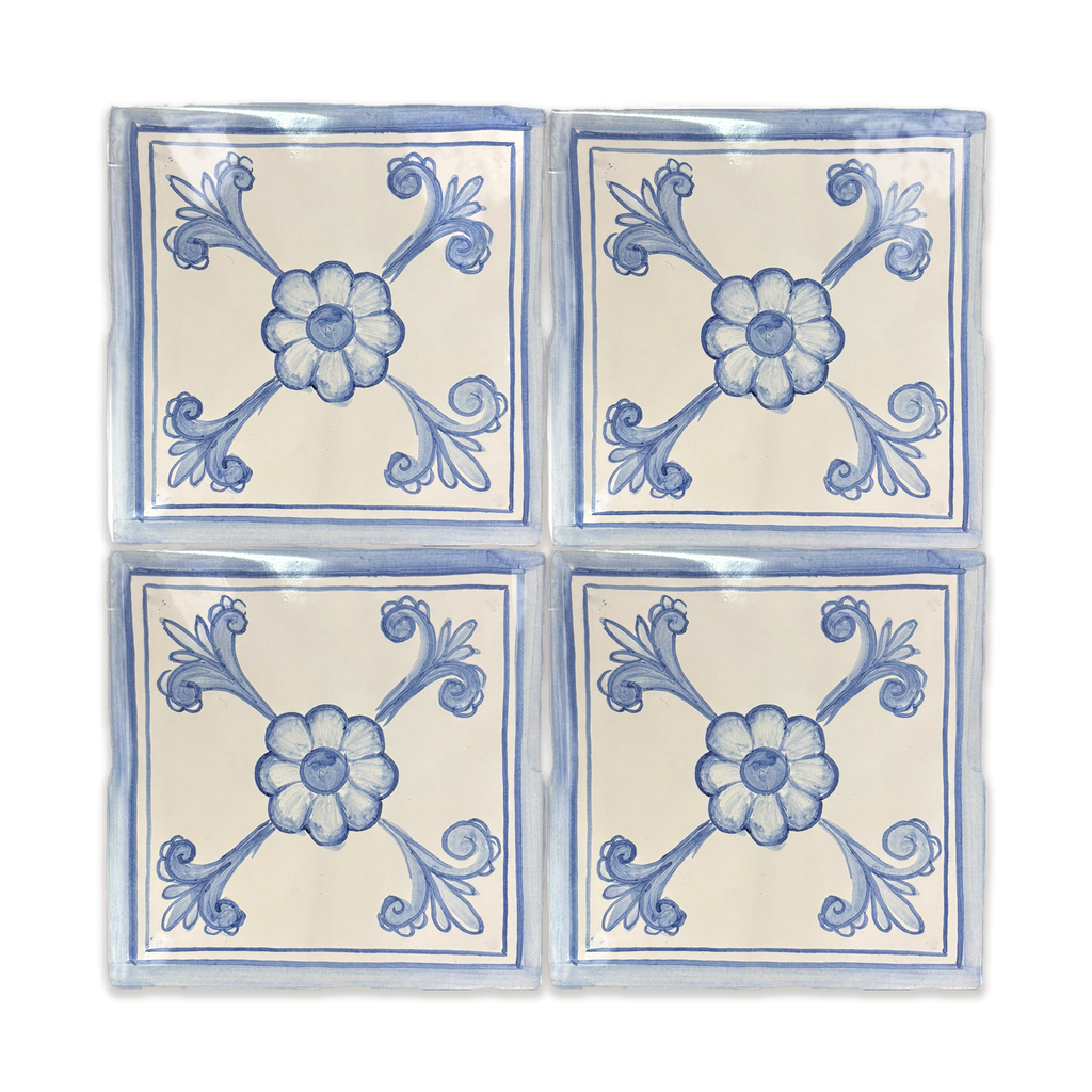 Azulejo Perú Ayacucho monócromo