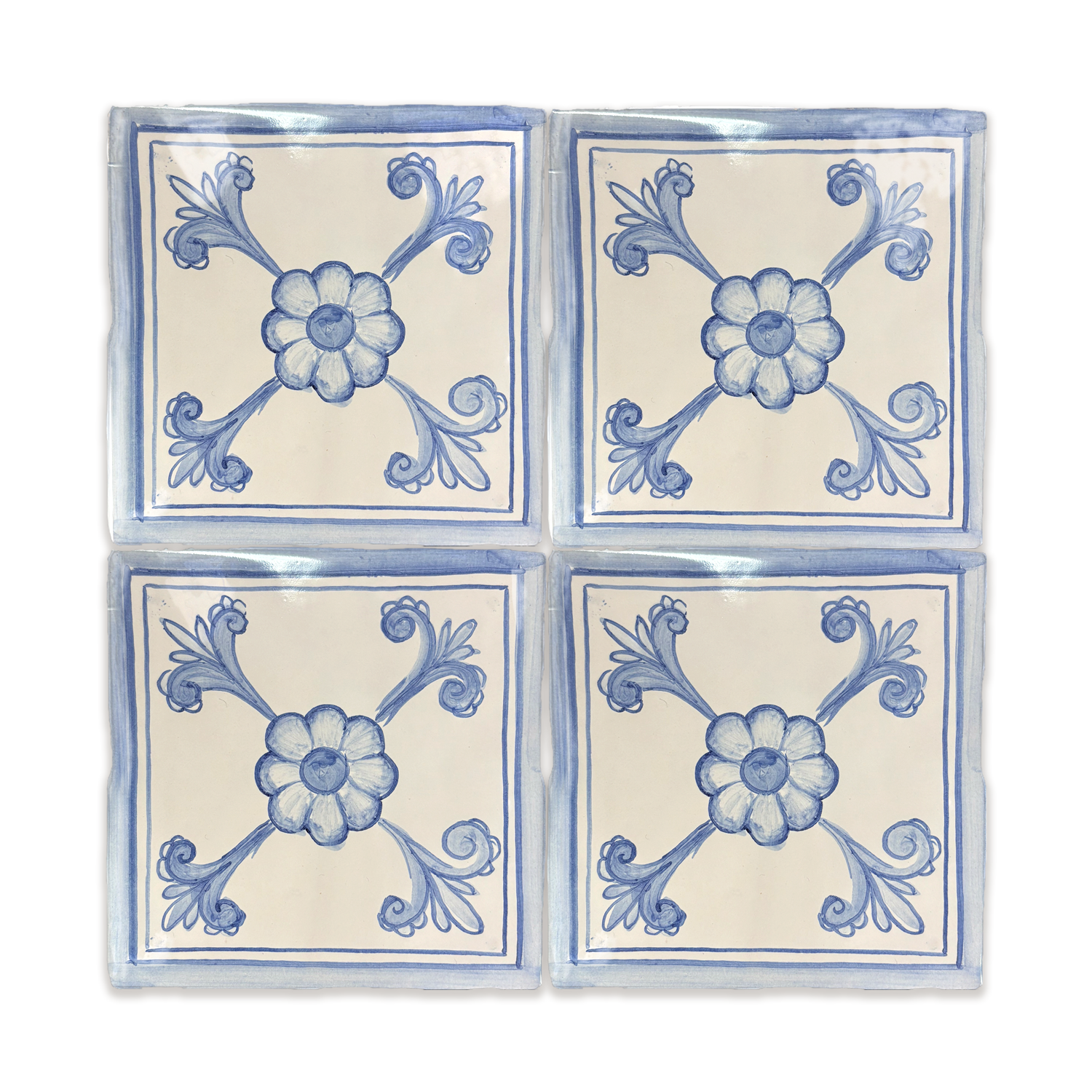 Azulejo Perú Ayacucho monócromo