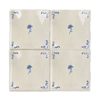 Azulejo Delft Esquina Revuelta - con objetos personalizados