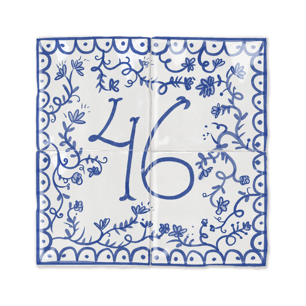 Azulejo Irene - Placa con número