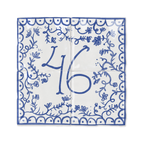 Azulejo Irene - Placa con número