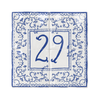 Azulejo Clara - Placa con número