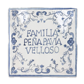 Azulejo Amparo - Apellido familiar