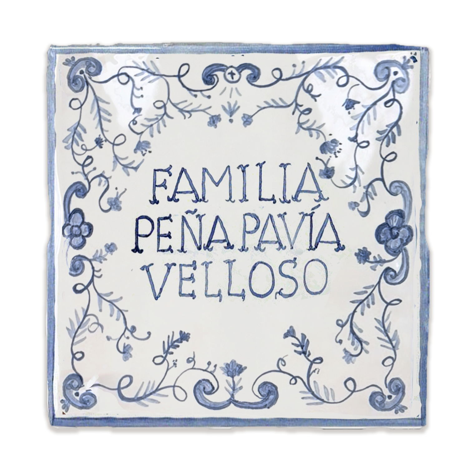Azulejo Amparo - Apellido familiar