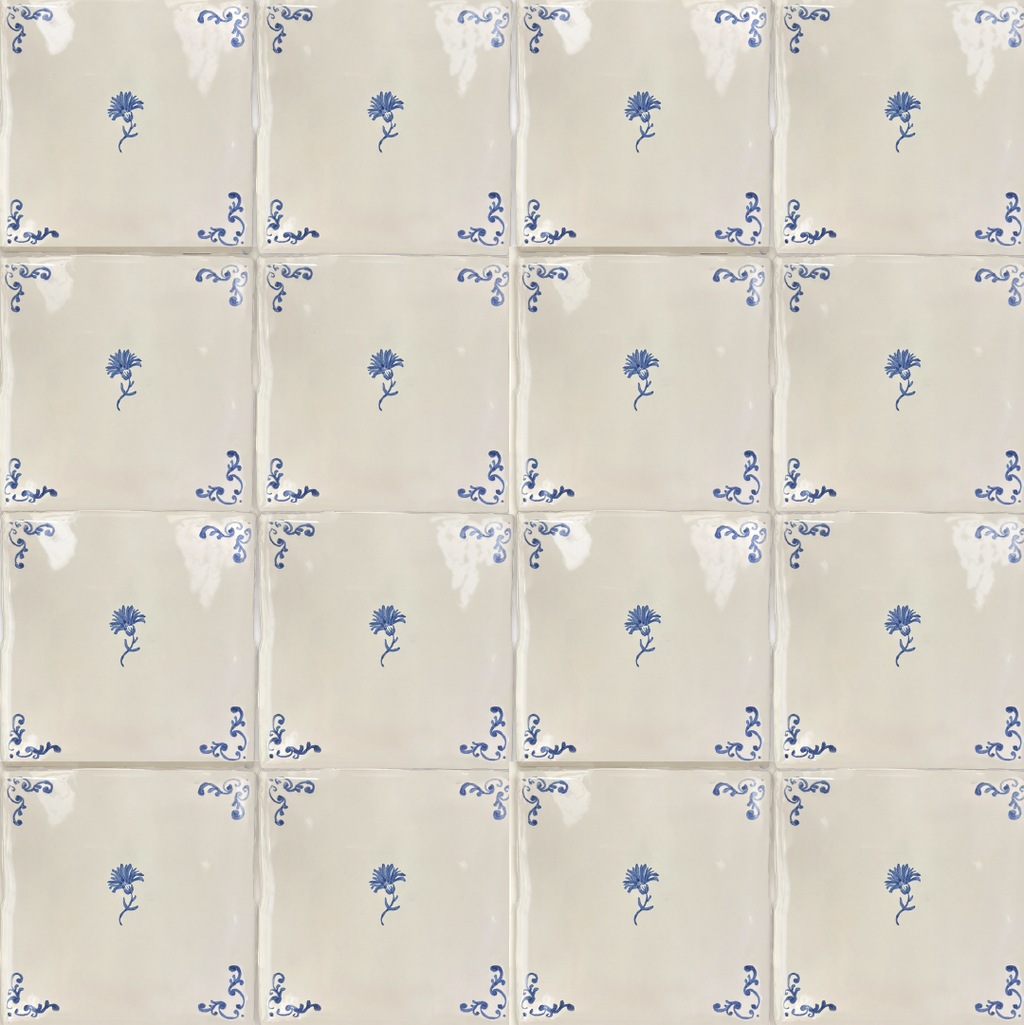 Azulejo Delft Esquina Revuelta - con objetos personalizados