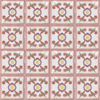Azulejo Perú Ayacucho polícromo