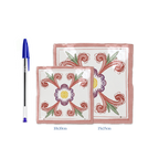 Azulejo Perú Ayacucho polícromo