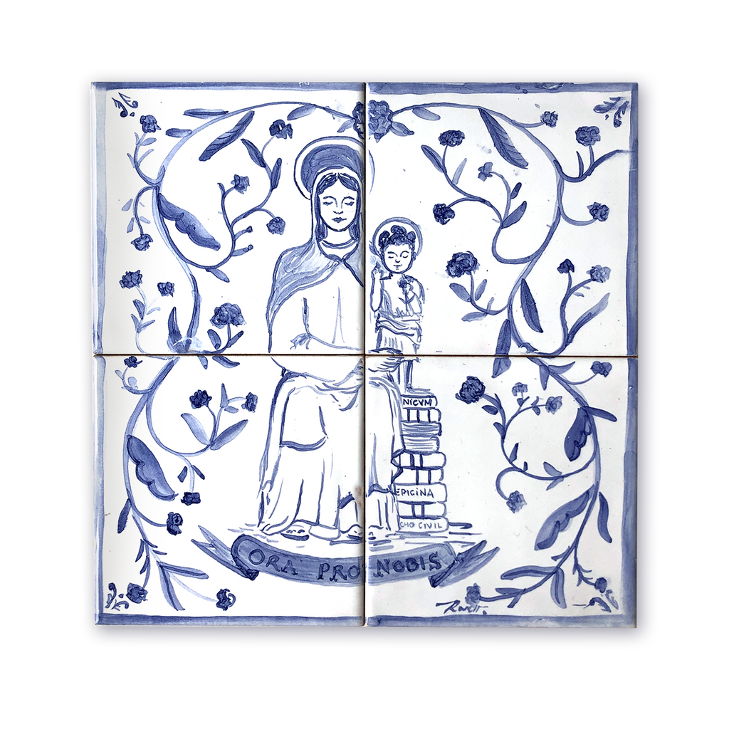 Azulejo Virgen del Amor Hermoso