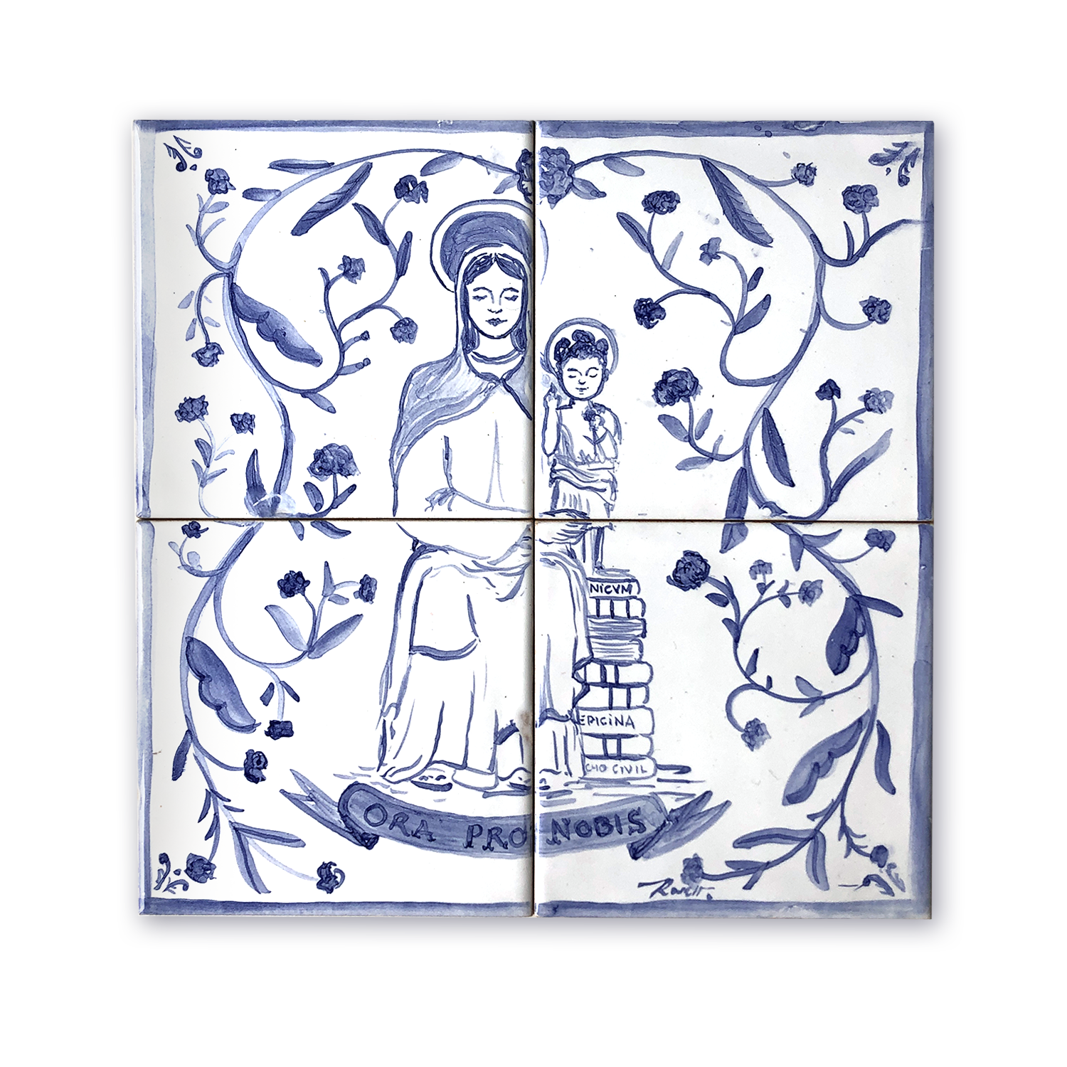 Azulejo Virgen del Amor Hermoso