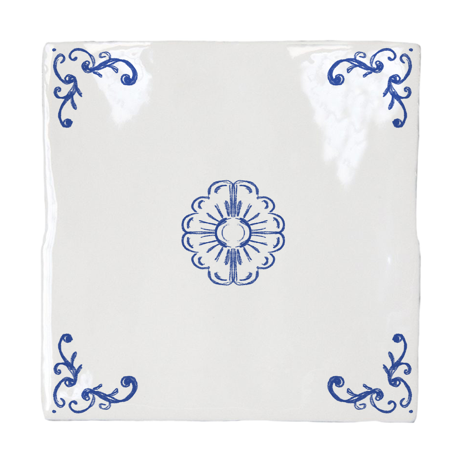 Azulejo Delft Esquina Revuelta - con objetos personalizados