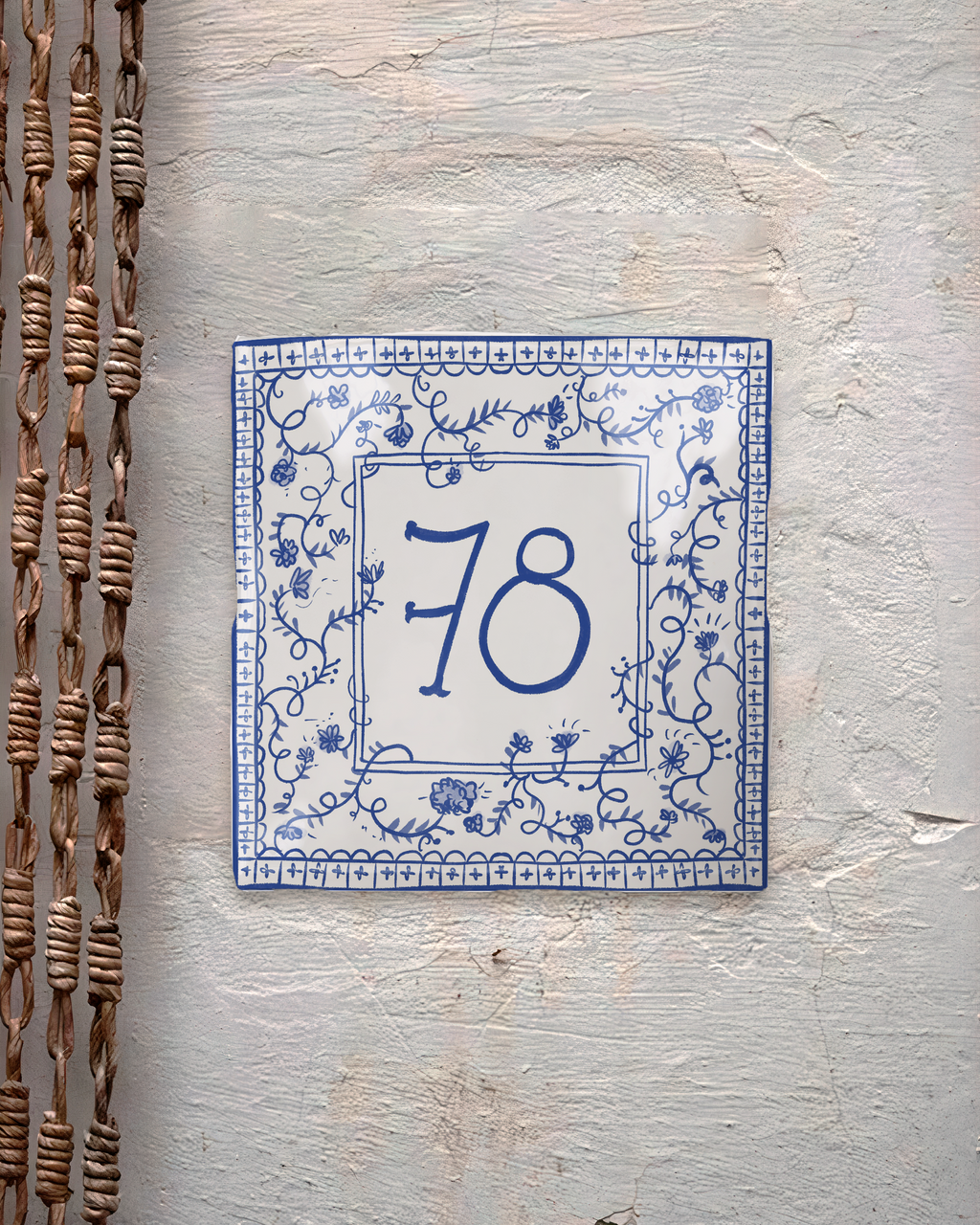 Azulejo Gloria - Placa con número