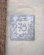 Azulejo Gloria - Placa con número