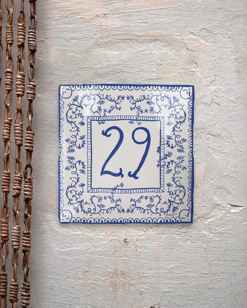 Azulejo Clara - Placa con número